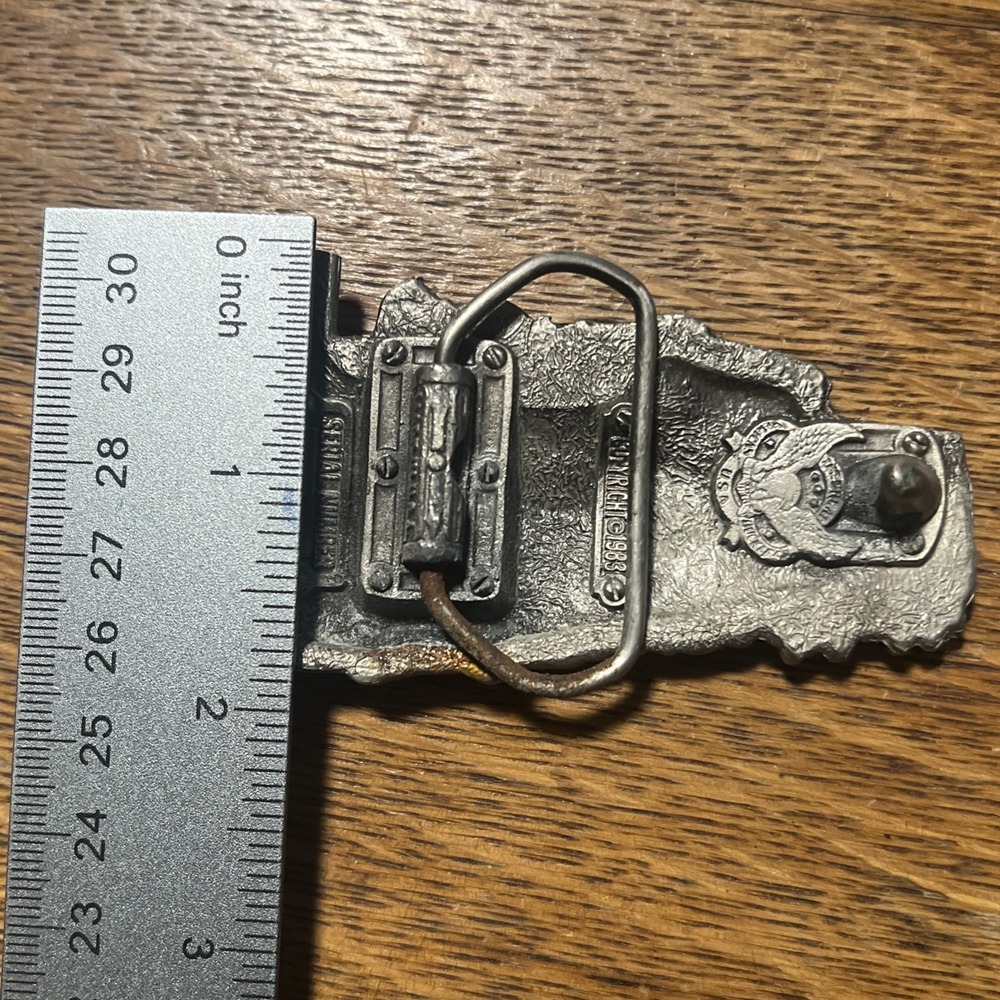 Vintage 1983 The Great American Buckle Company Locomotive serial #1083 USA Made - Picture 4 of 11